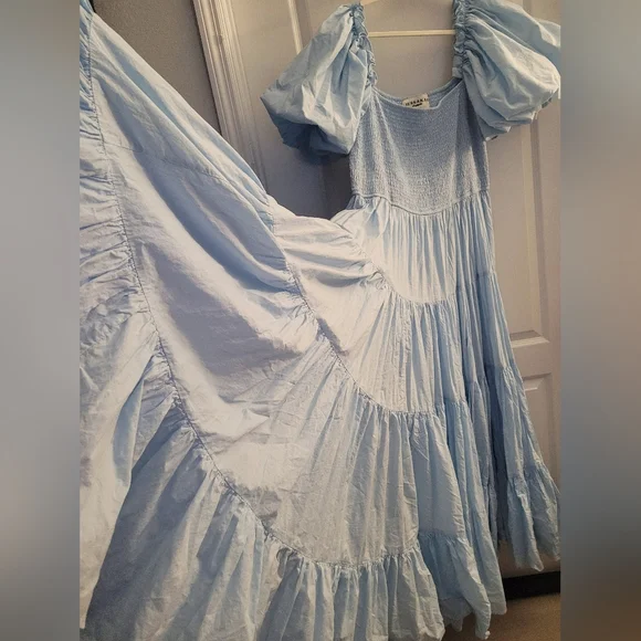 🩵JessaKae NWOT Light Blue Luna Maxi Dress - Picture 8 of 12